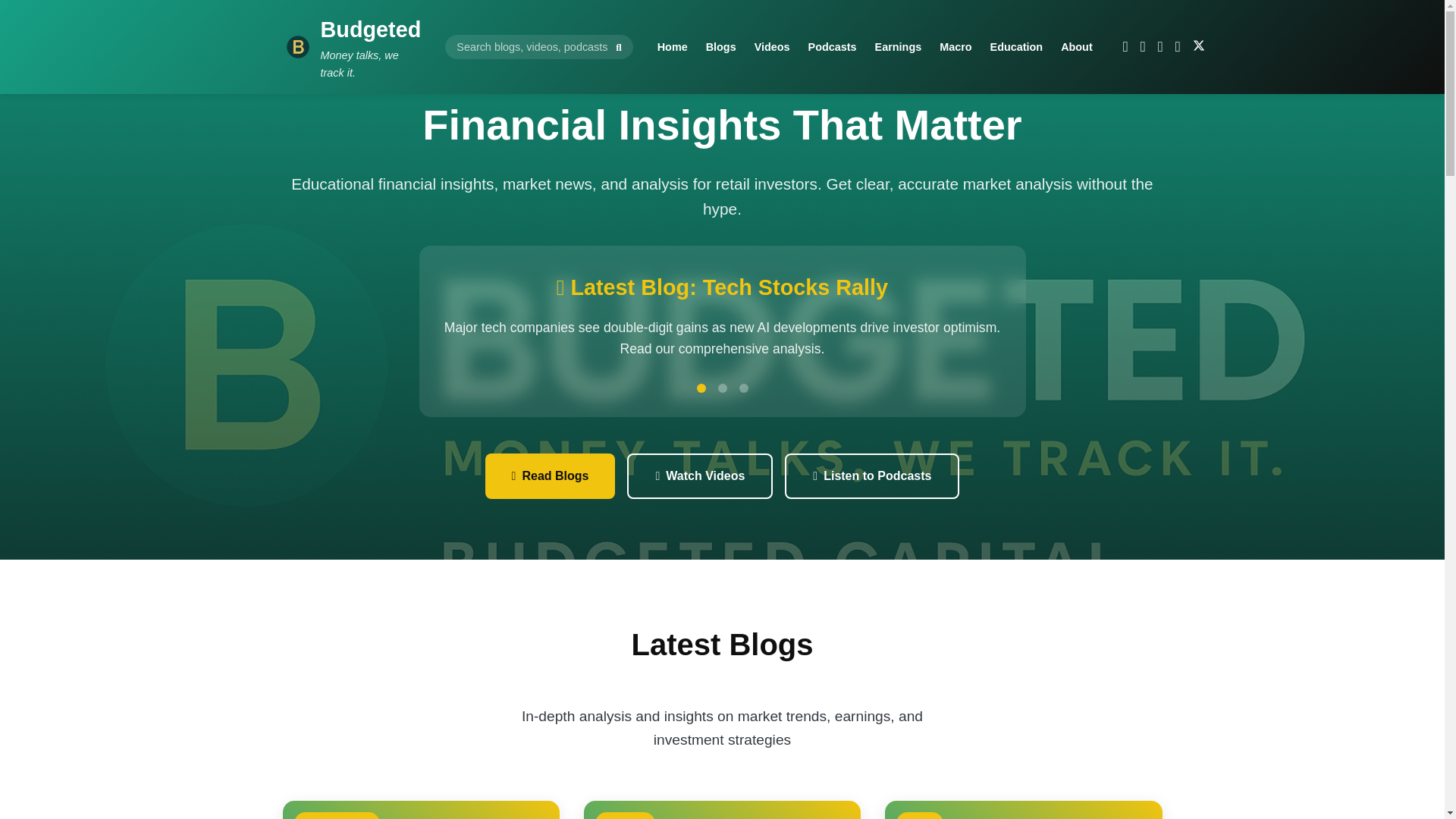 website screenshot of https://budgeted.capital/