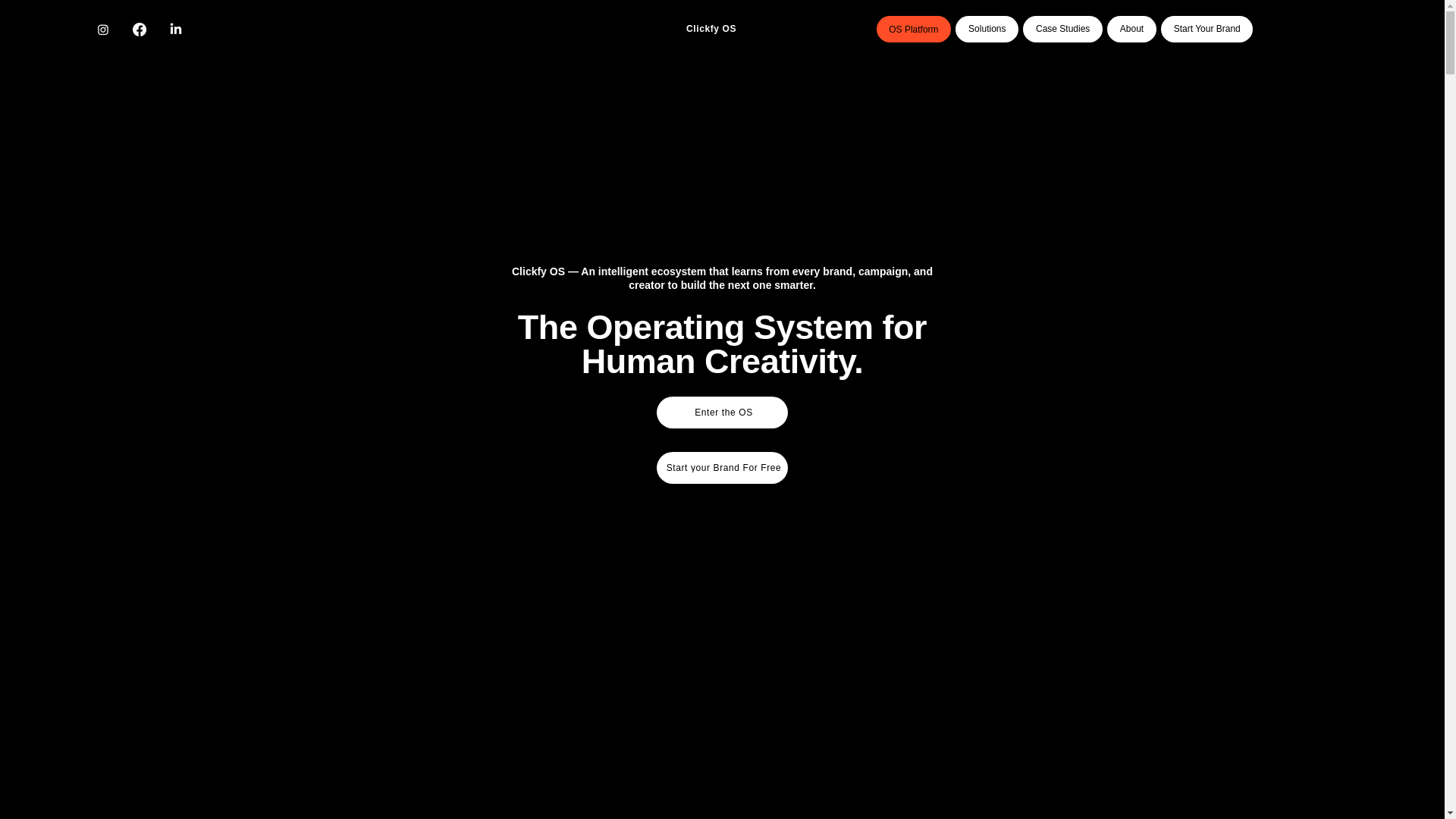 website screenshot of https://clickfyos.com/