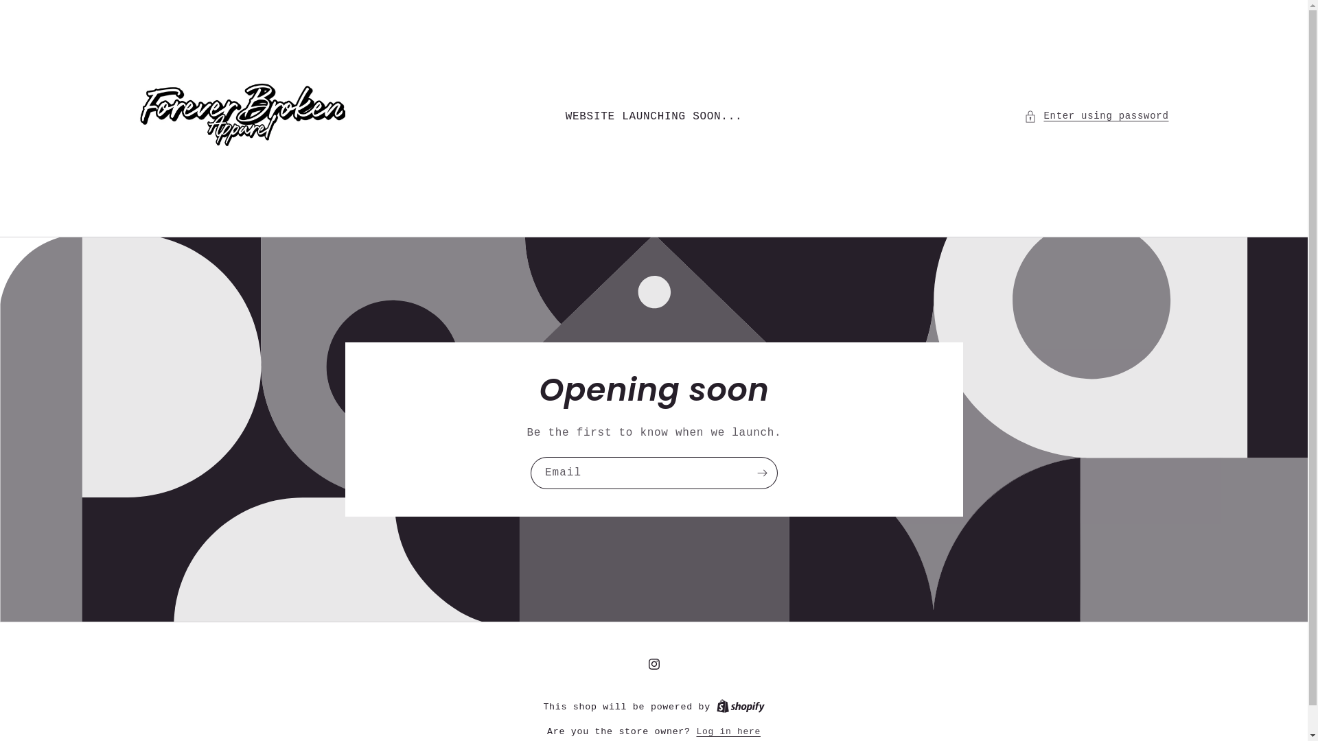 website screenshot of https://foreverbroken.us/