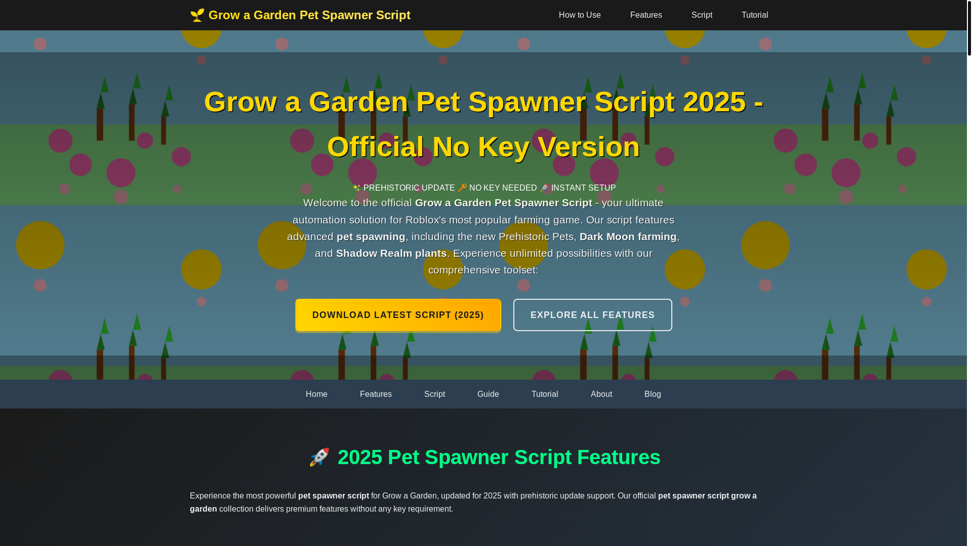 website screenshot of https://petspawnerscript-01g.pages.dev/