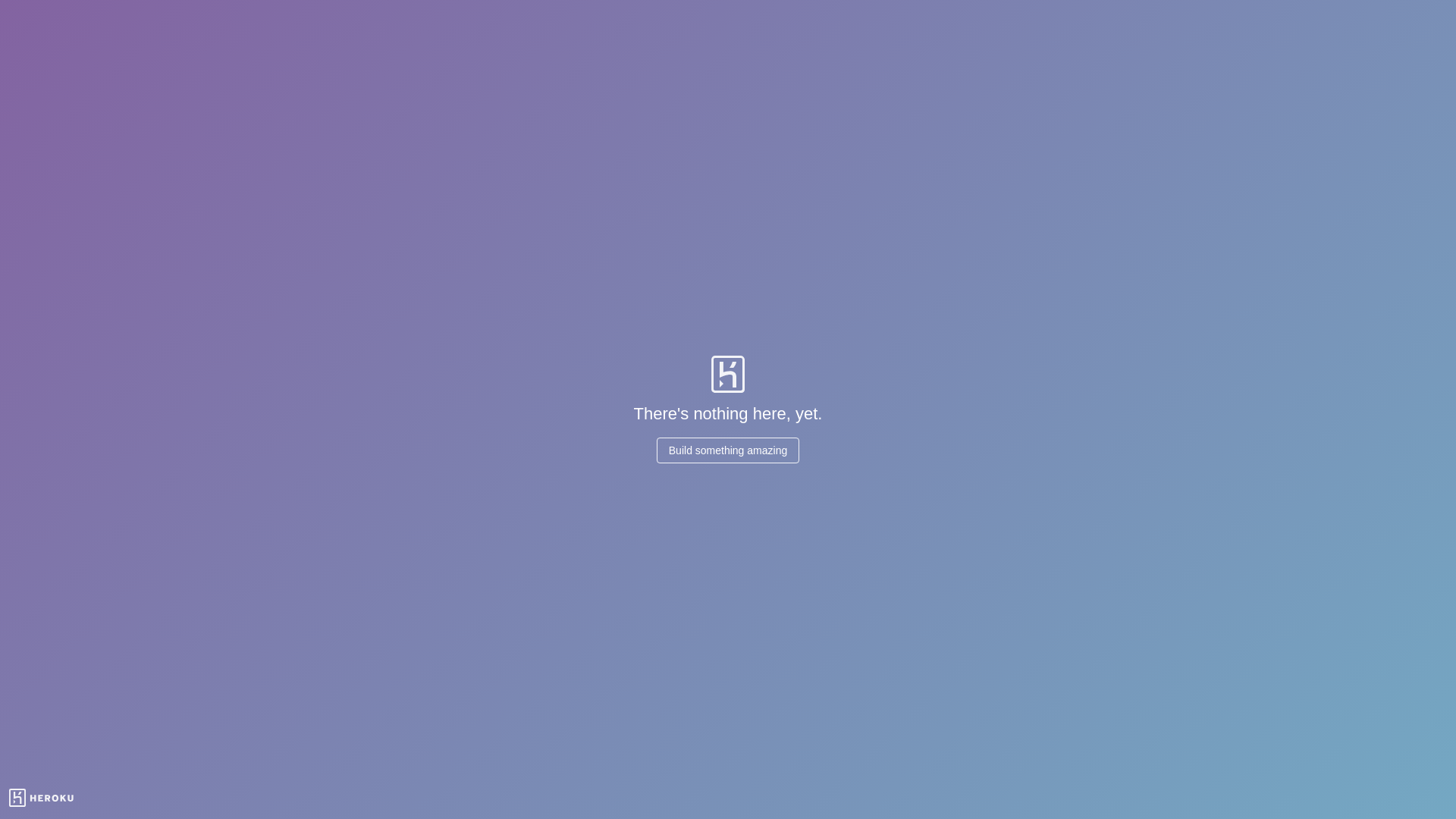 website screenshot of https://gentle-badlands-76011.herokuapp.com