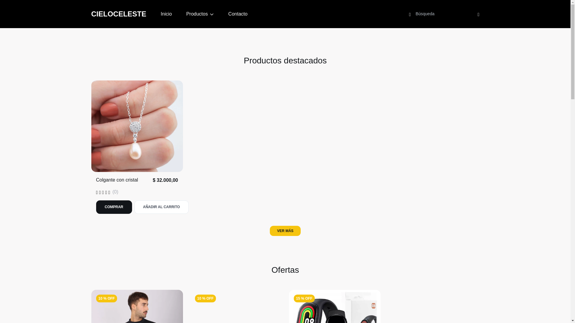 website screenshot of https://cieloceleste.online/