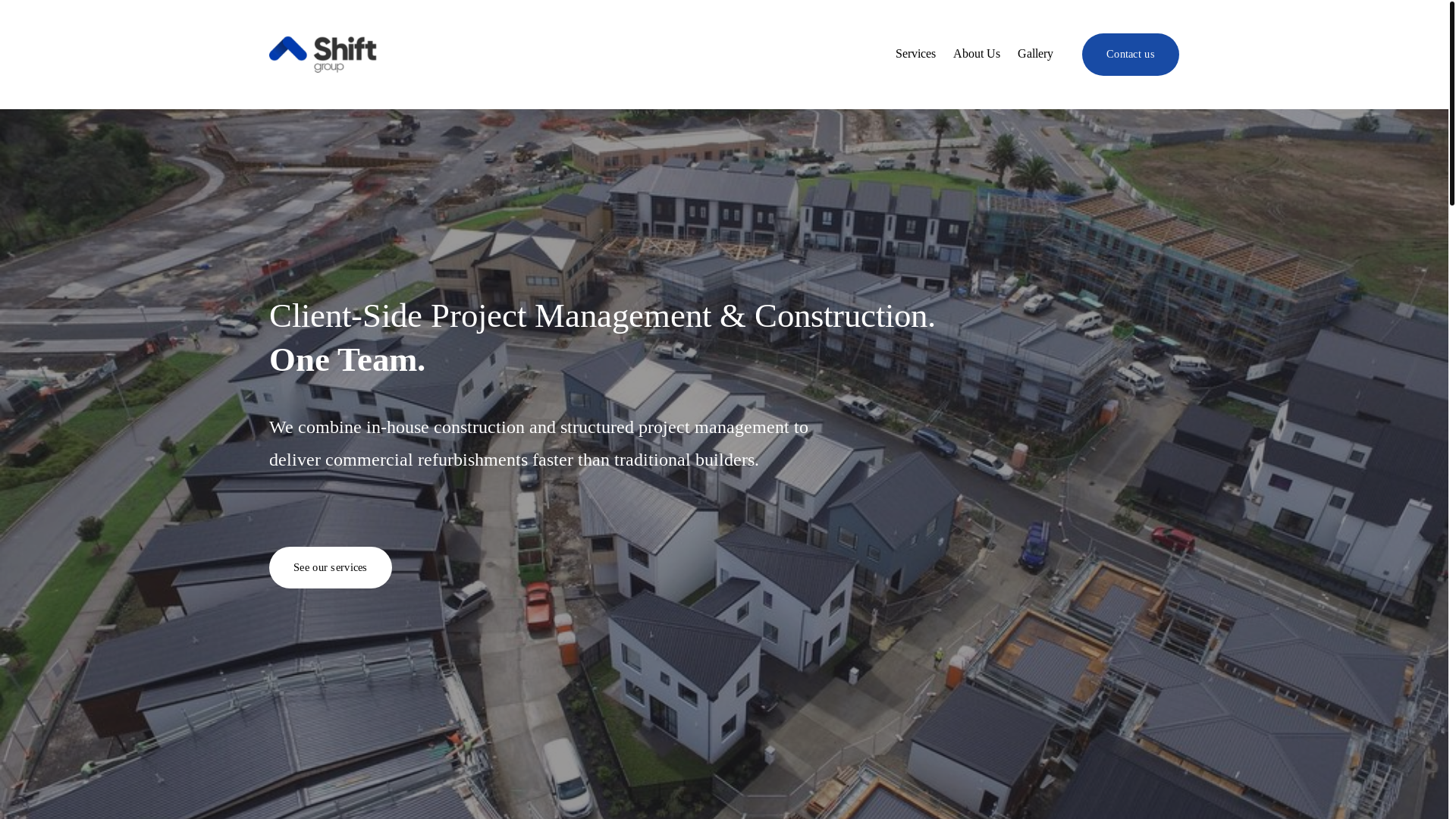 website screenshot of https://shiftdevelopments.co.nz/