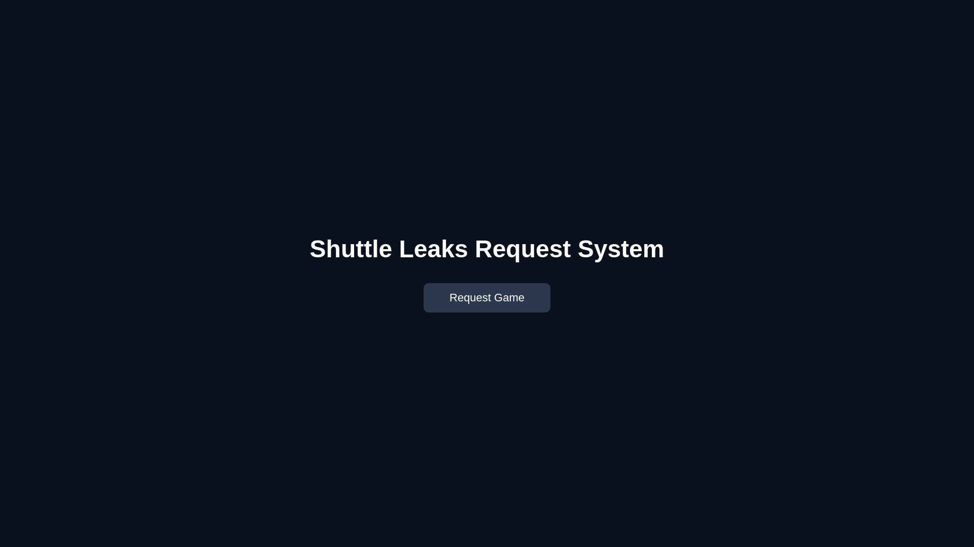 website screenshot of https://shuttleleaksv2.pages.dev/