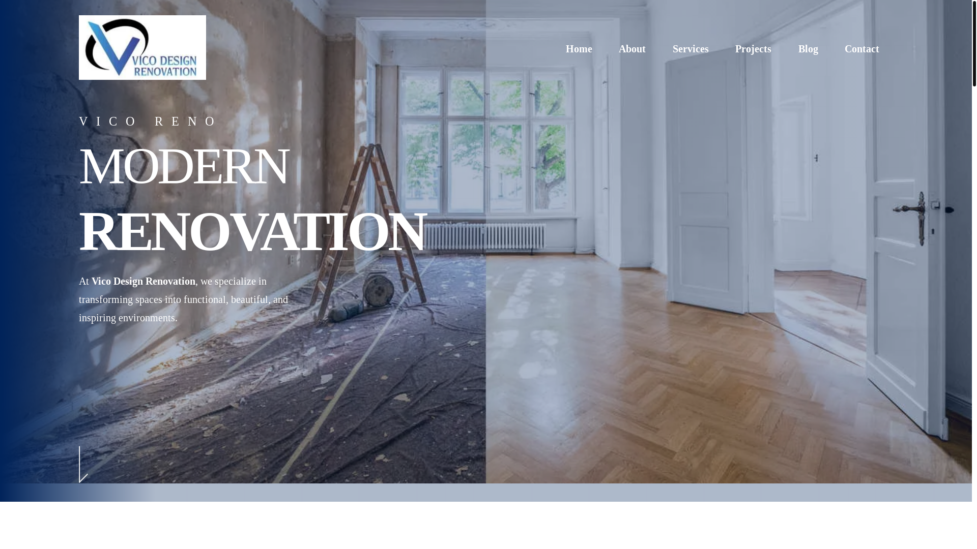 website screenshot of https://vicoreno.ca/