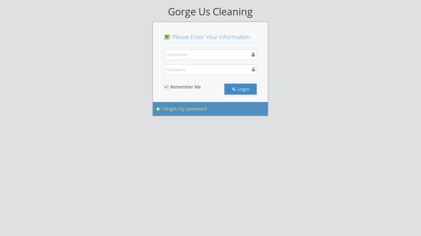 website screenshot of https://gorgeusclean.org/