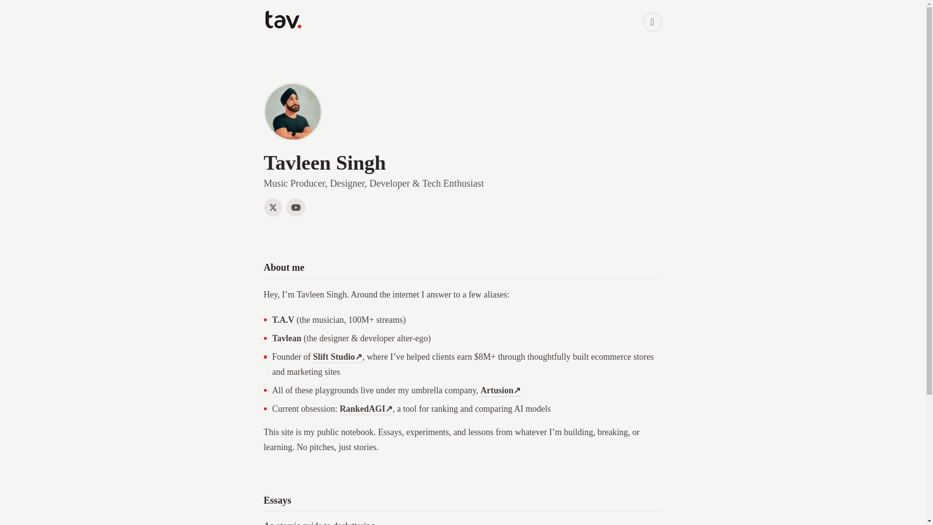 website screenshot of https://tav-personal.pages.dev/