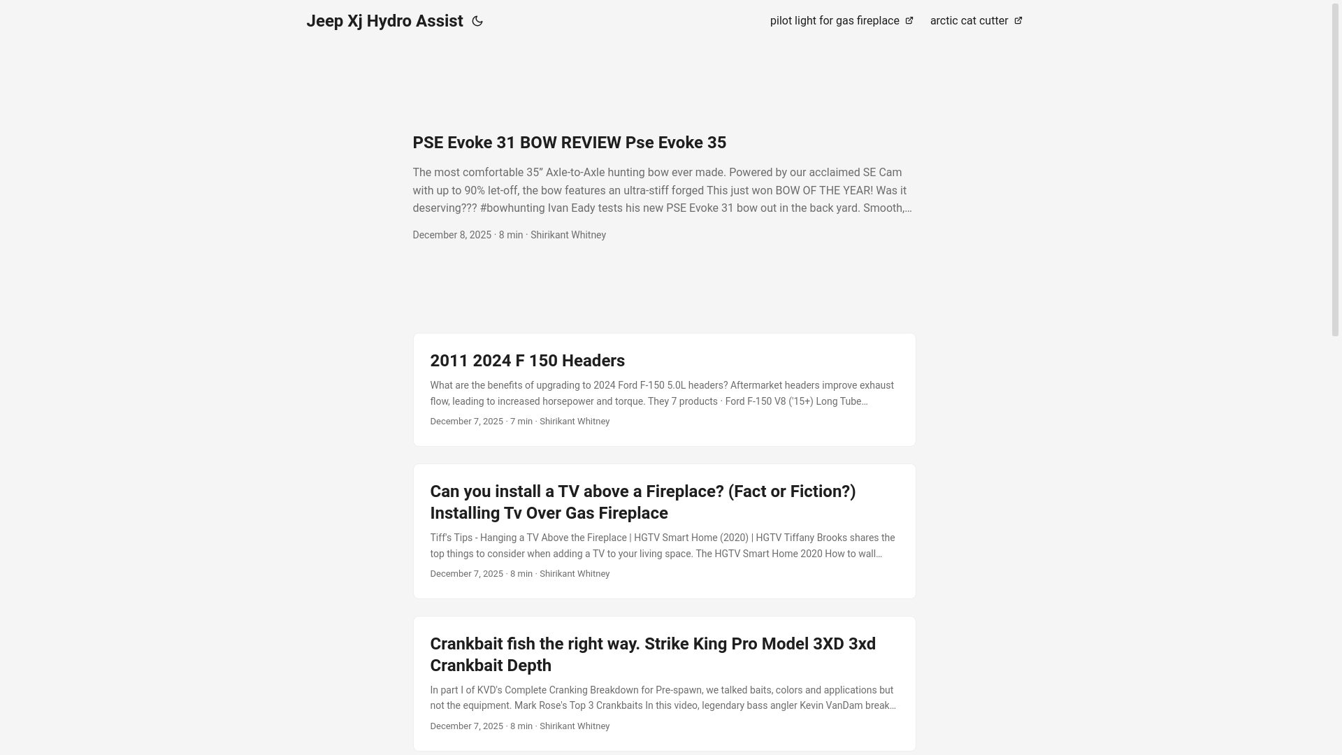 website screenshot of https://jeepxjhydroassist.pages.dev/