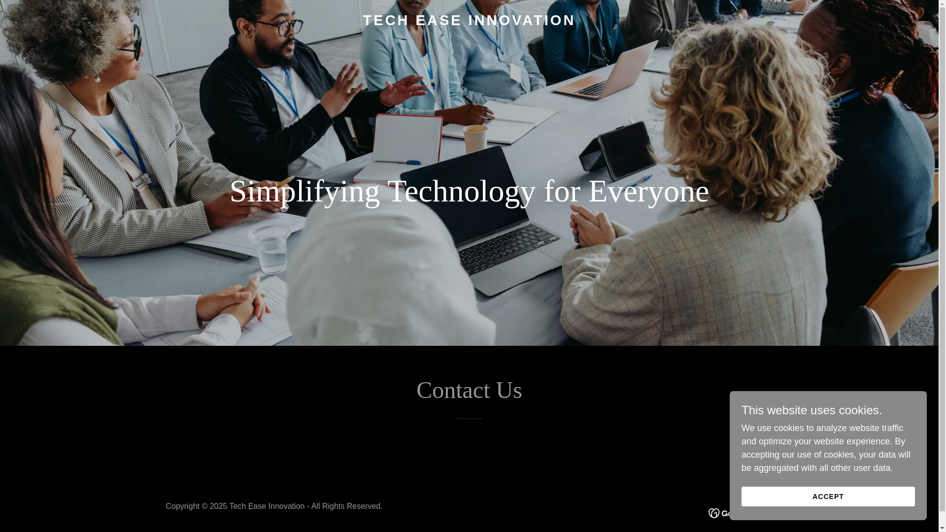 website screenshot of https://tech-ease.co.za/