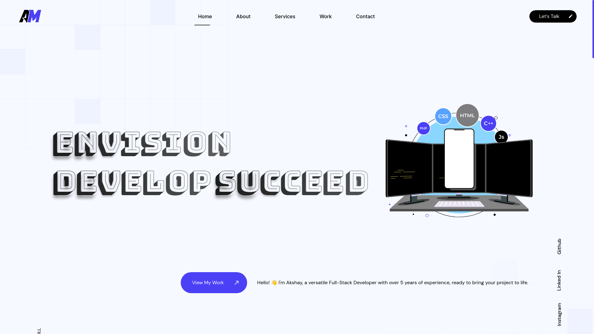 website screenshot of https://akshaymoradiya.com/