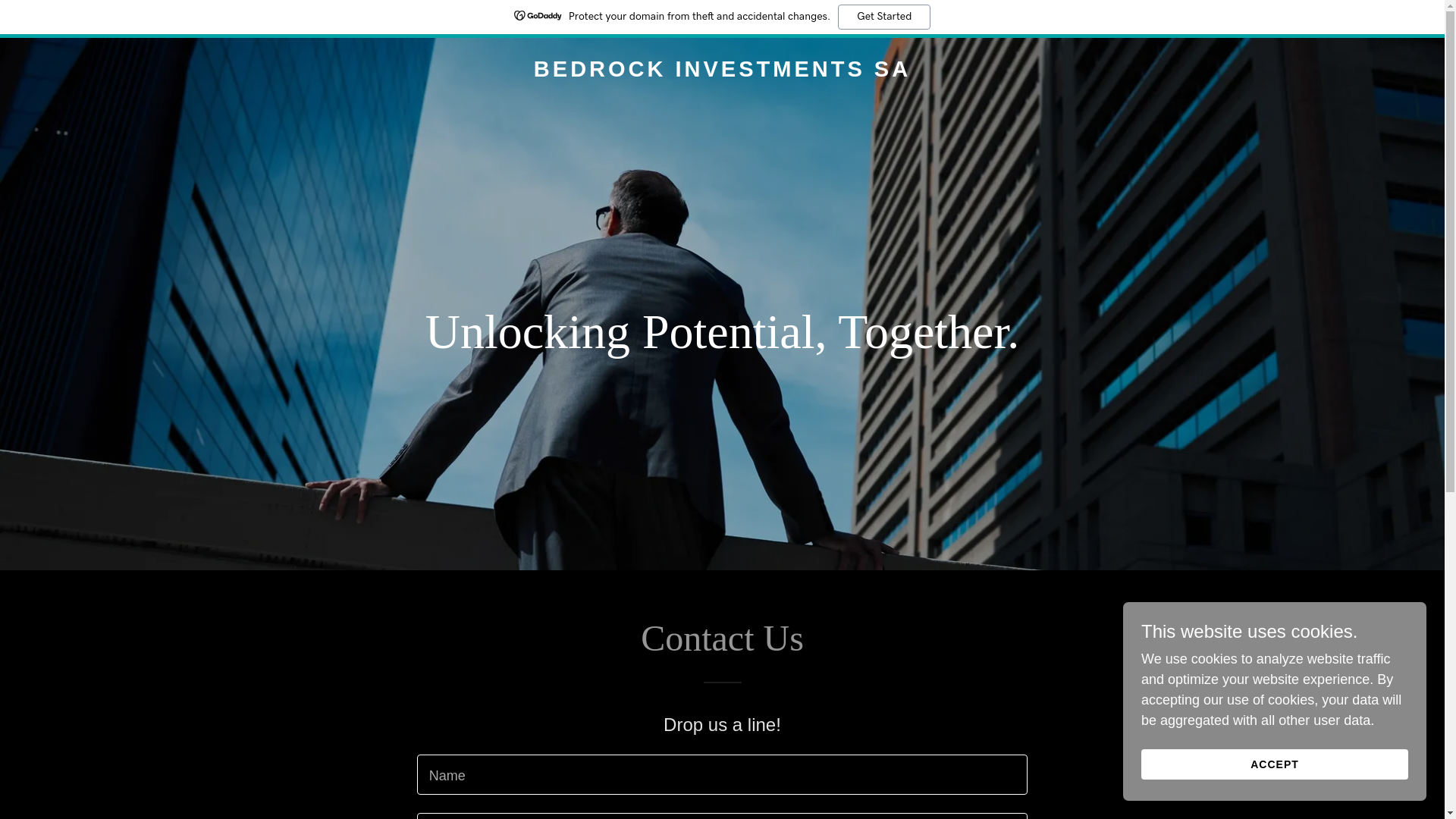 website screenshot of https://bedrockpty.com/
