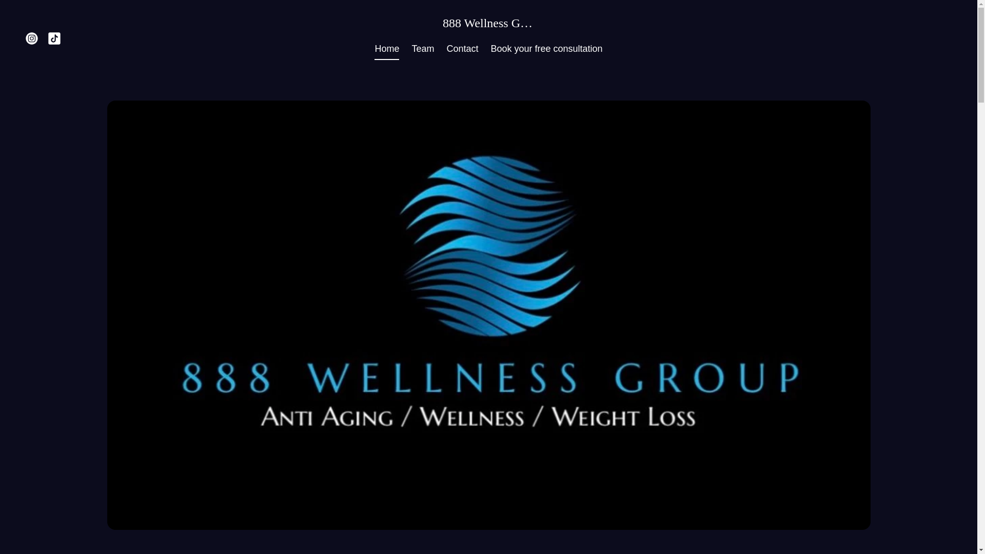 website screenshot of https://888healthwellness.com/