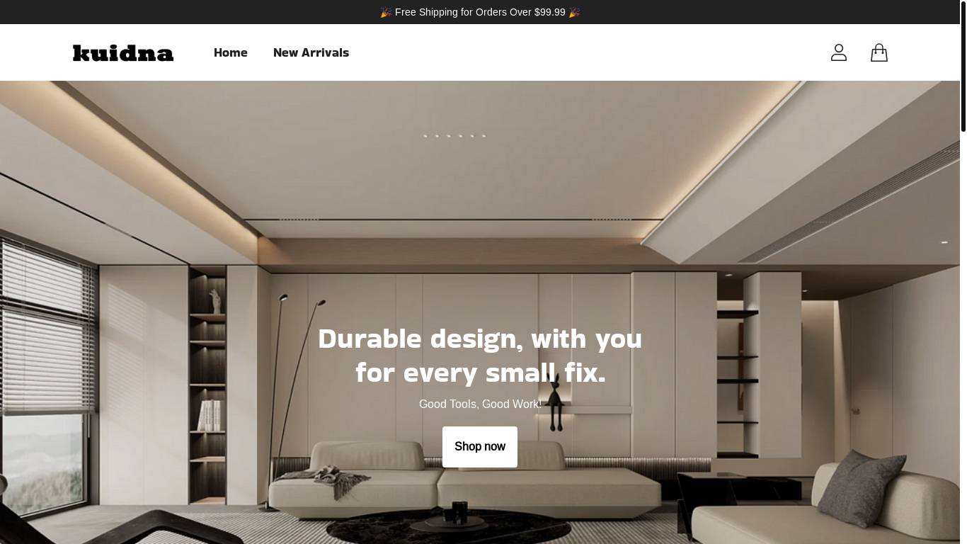 website screenshot of https://www.kuidna.com/