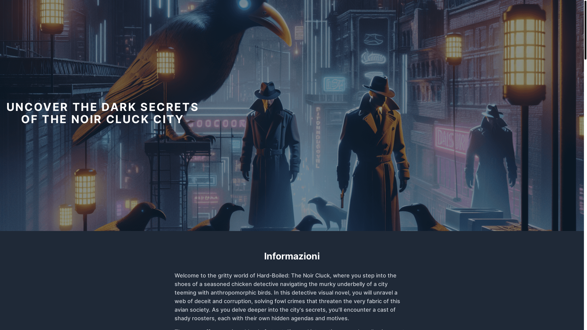 website screenshot of https://thenightcluck.com/