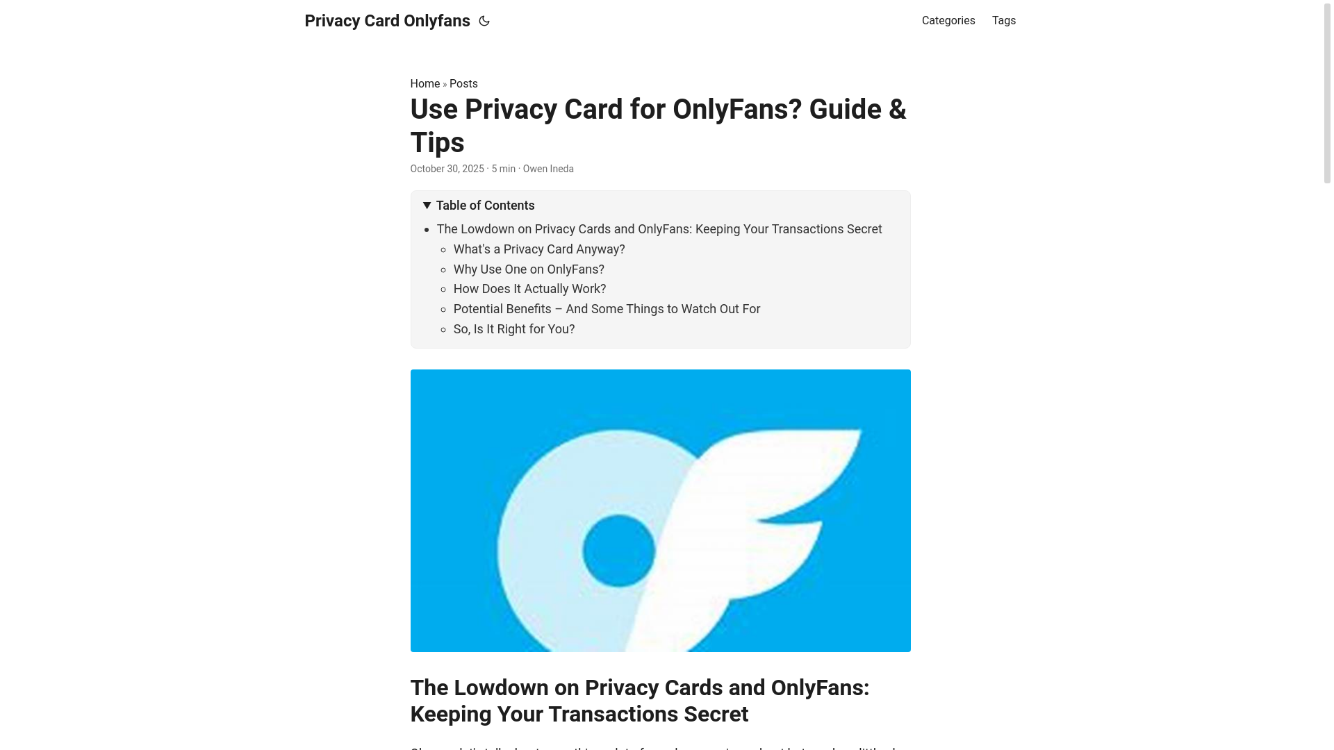 website screenshot of https://privacy-card-onlyfans.pages.dev/