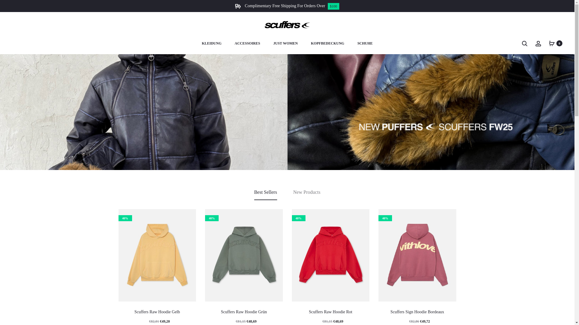 website screenshot of https://www.scuffers-austria.com/