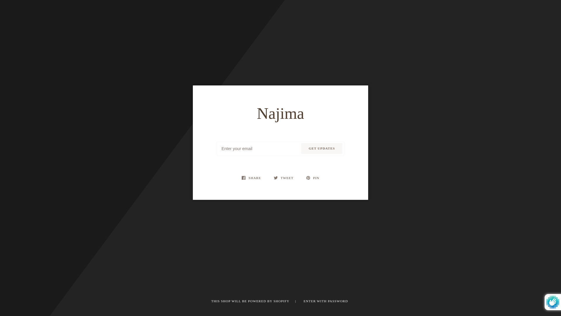 website screenshot of https://najimas.shop/