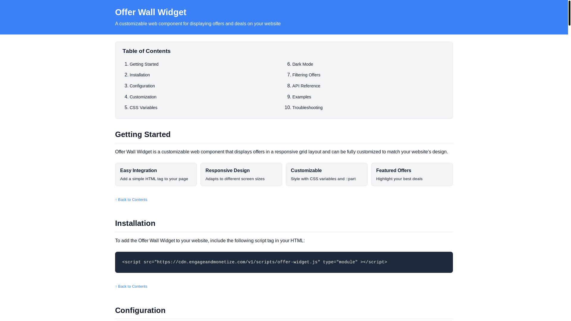 website screenshot of https://engage-and-monetize-partner-widgets.pages.dev/