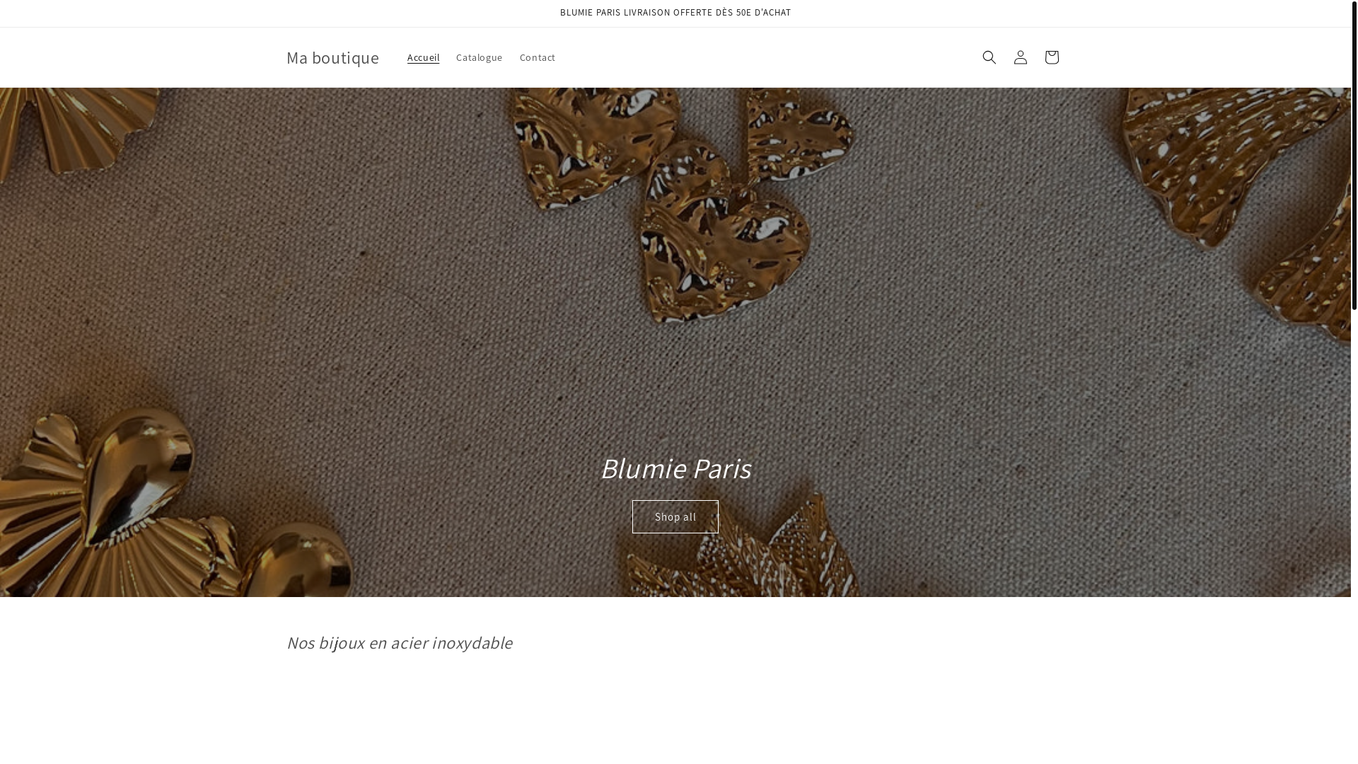 website screenshot of https://blumieparis.com/