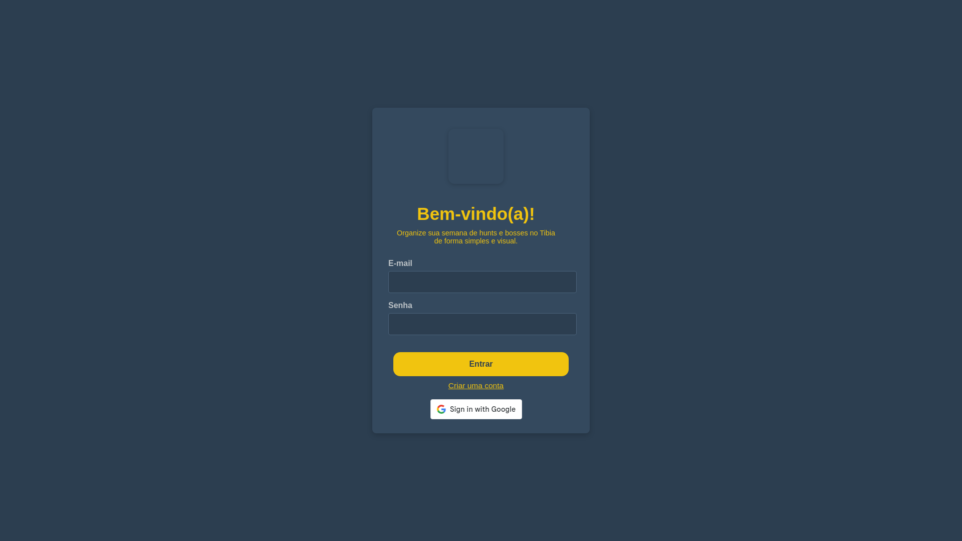 website screenshot of https://tibiaplanner.space/