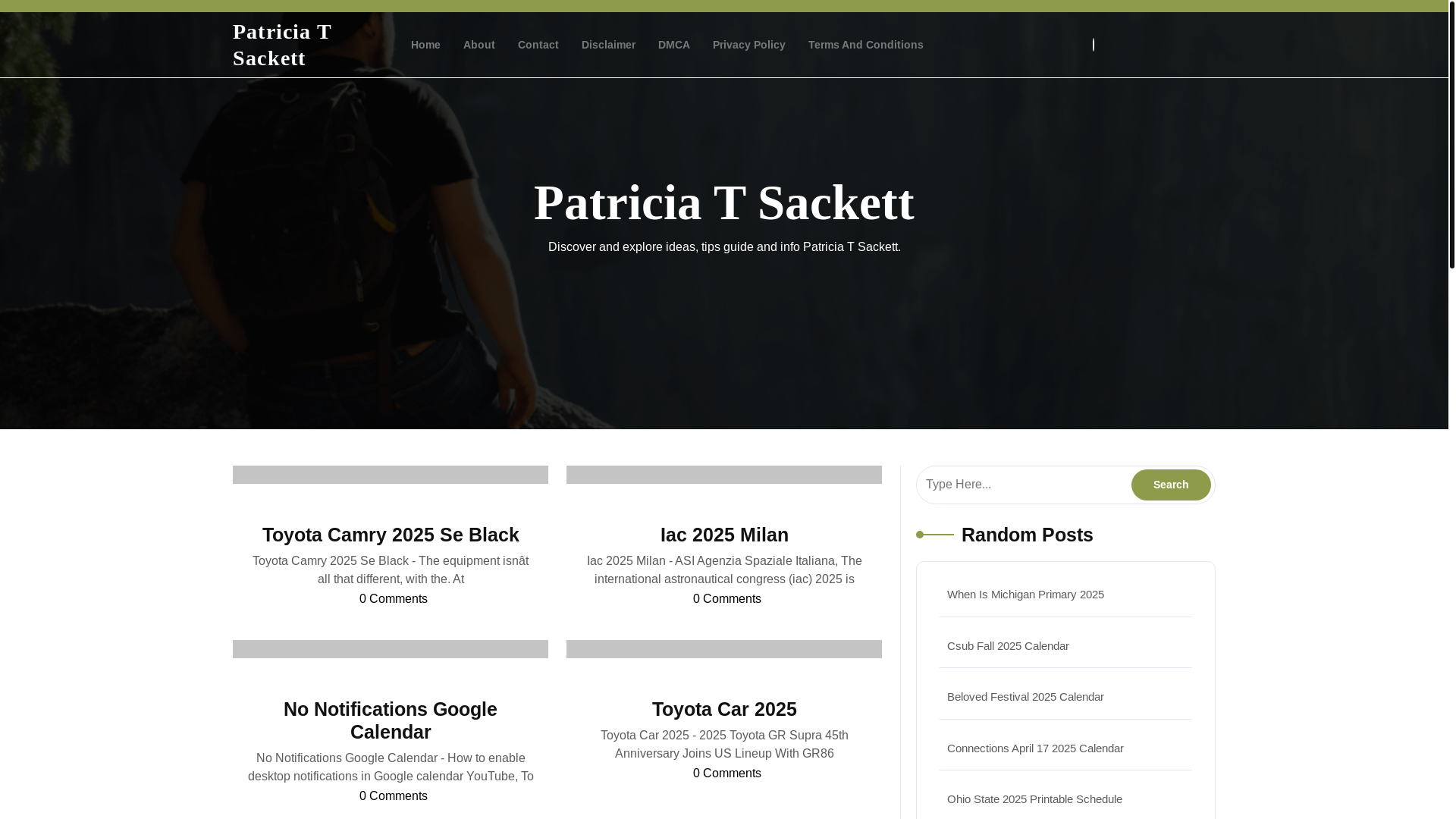 website screenshot of https://patriciatsackettj.pages.dev/