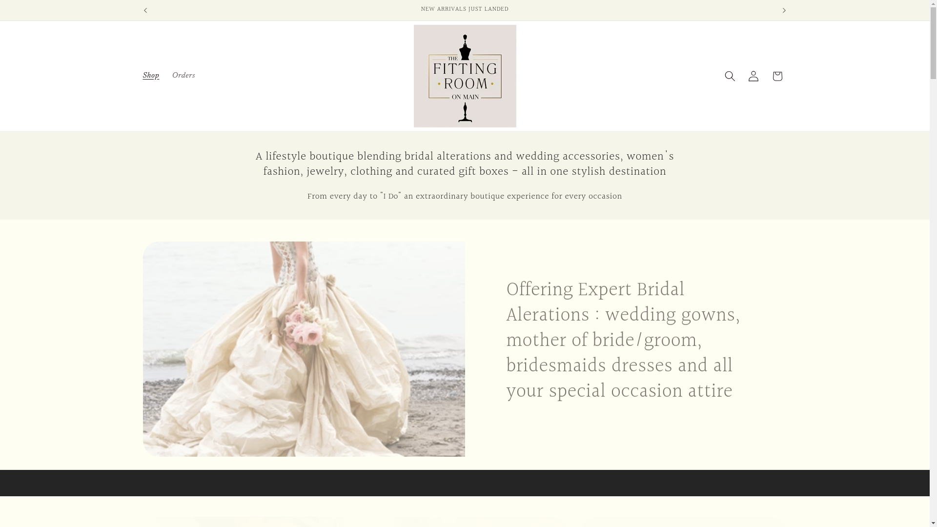 website screenshot of https://thefittingroomonmain.com/
