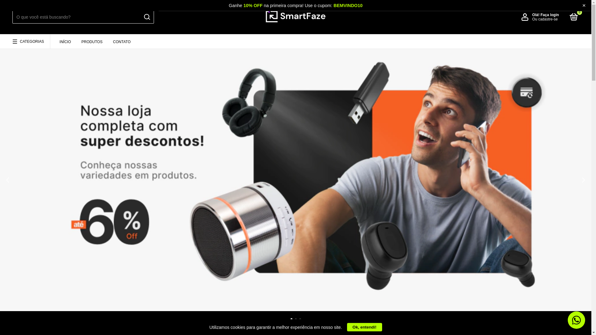 website screenshot of https://smartfazestore.com.br/