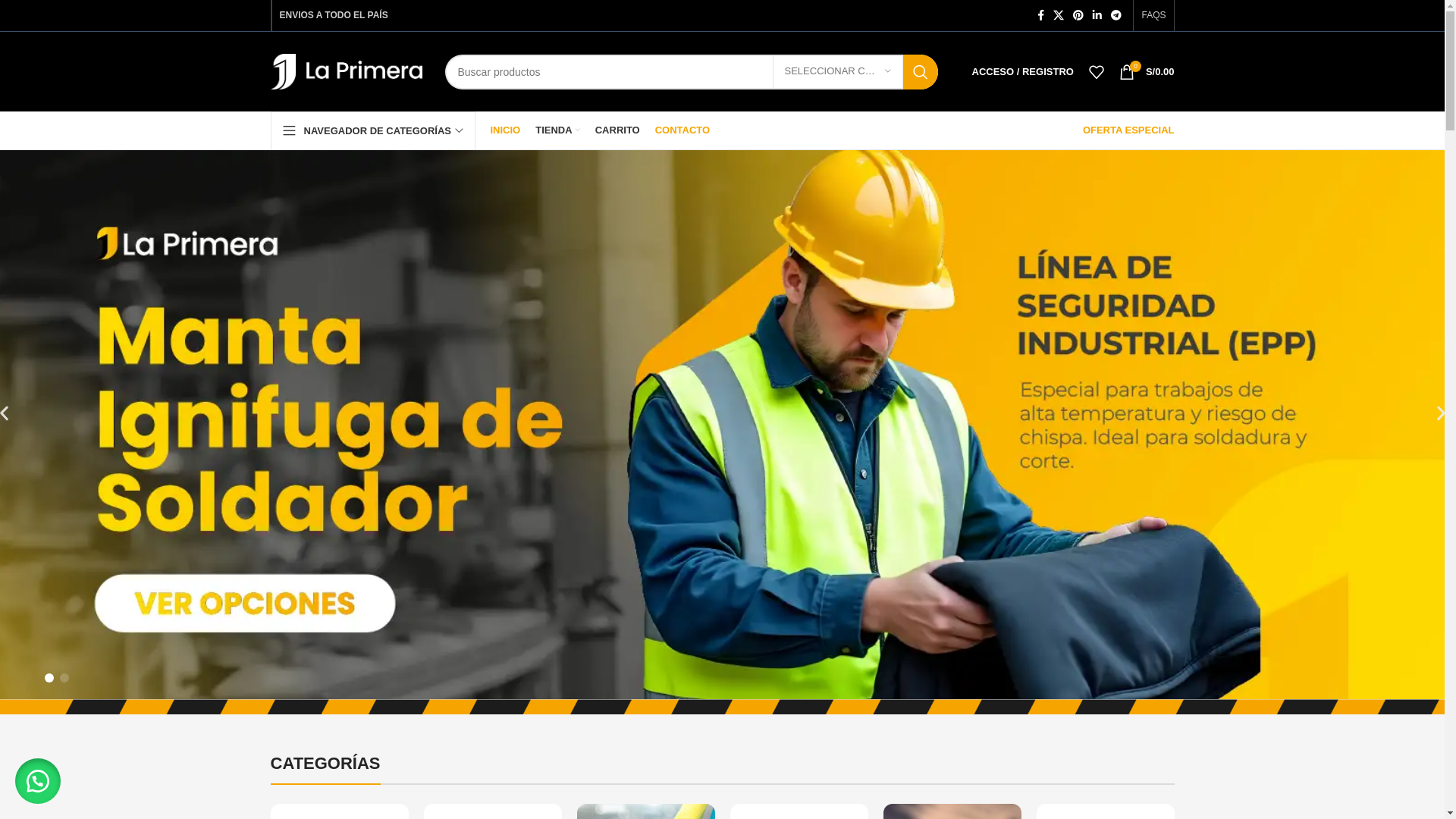 website screenshot of https://laprimeraimportadora.com/