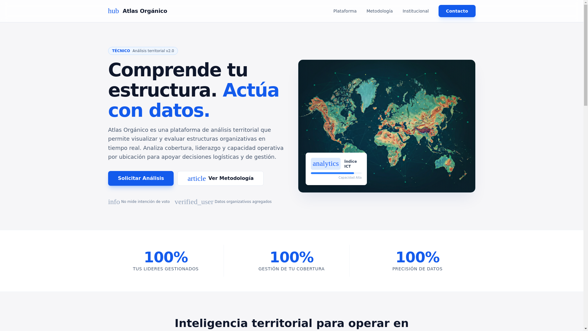 website screenshot of https://atlasorganico.com/