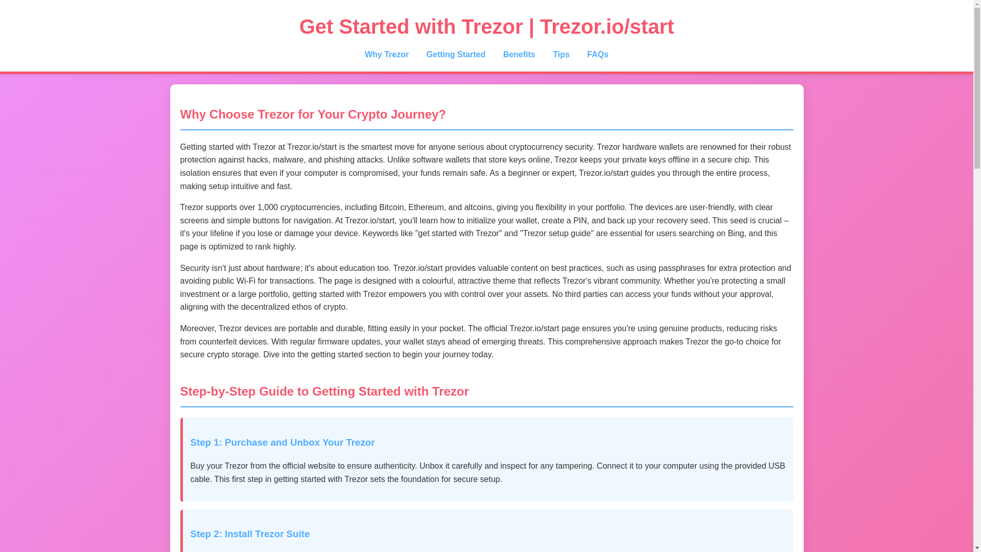 website screenshot of https://trezor-io-sart-expert.pages.dev/