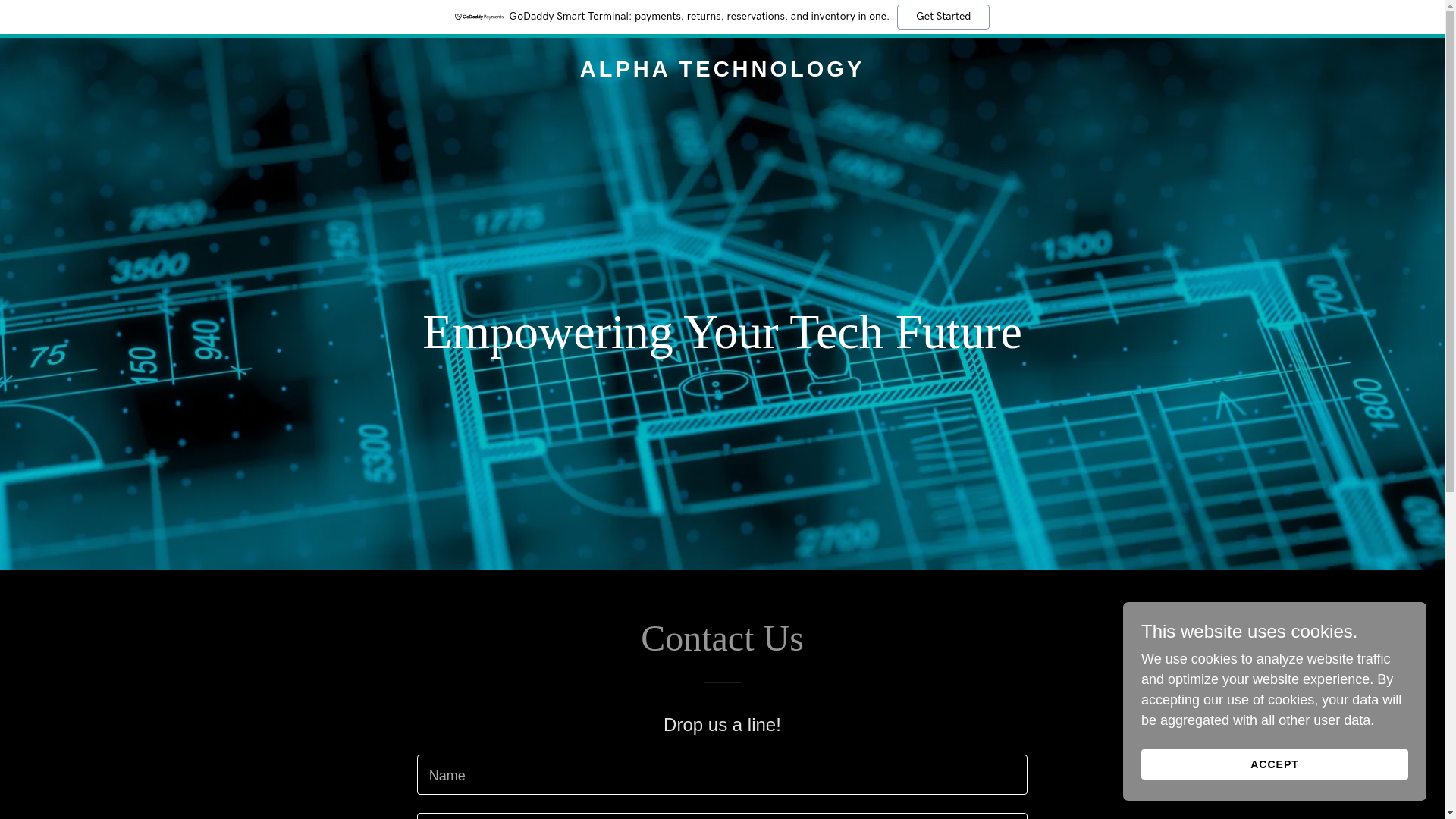 website screenshot of https://alphatechnolgy.com/