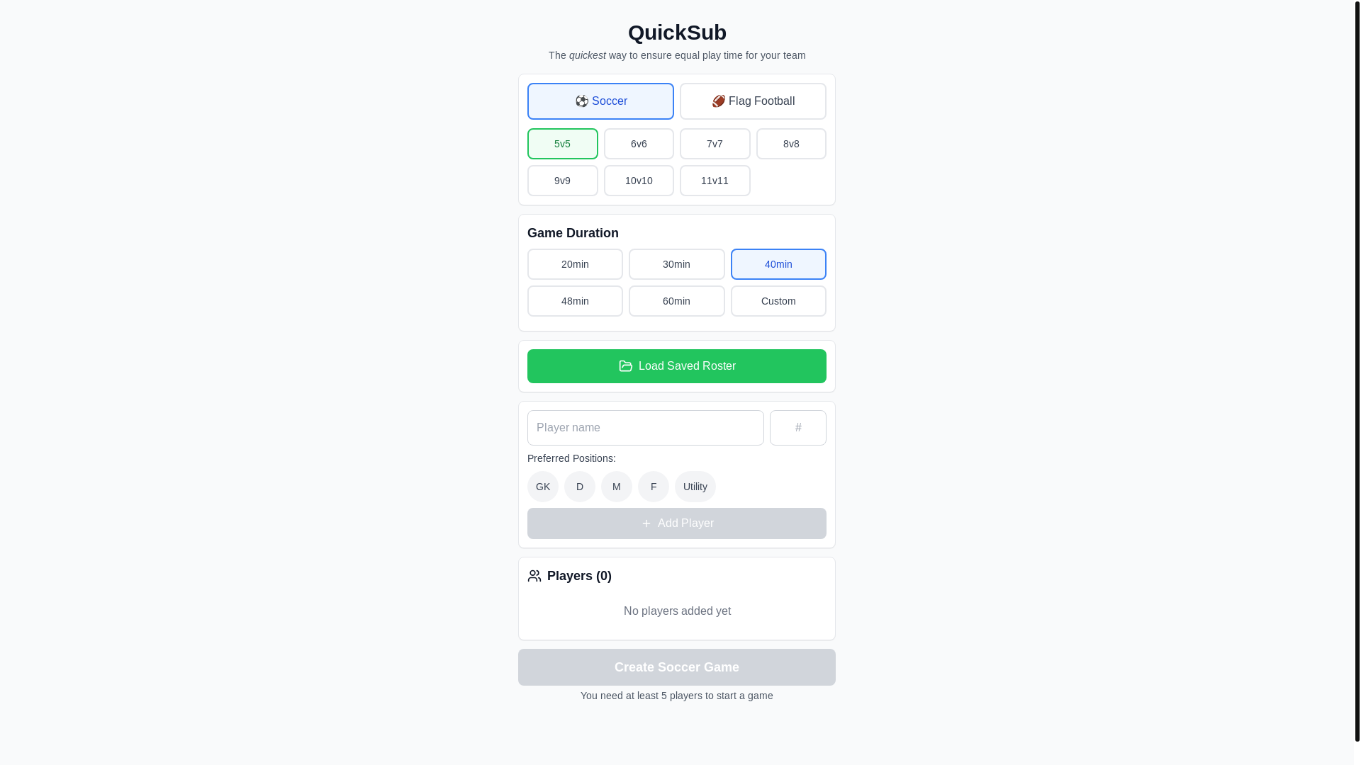 website screenshot of https://quicksub.fun/