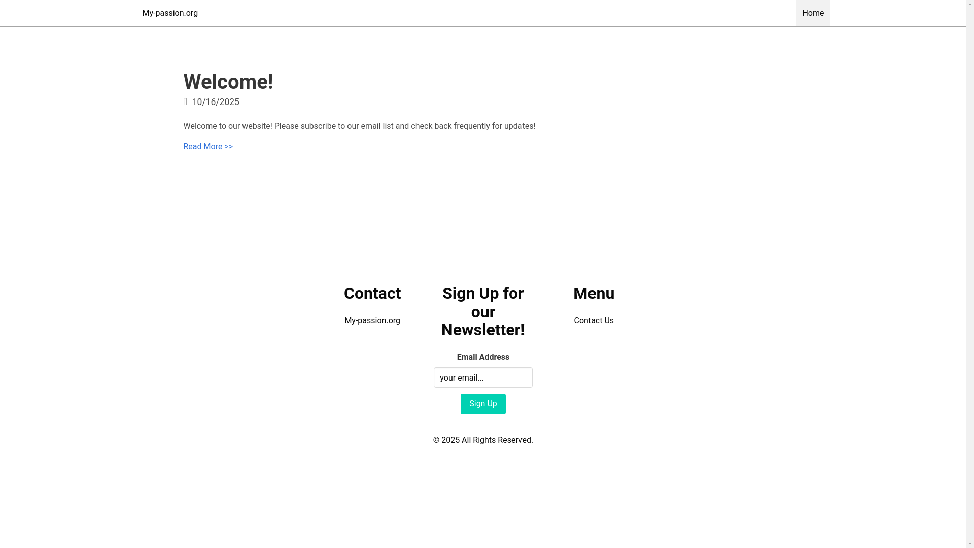 website screenshot of https://my-passion.org/