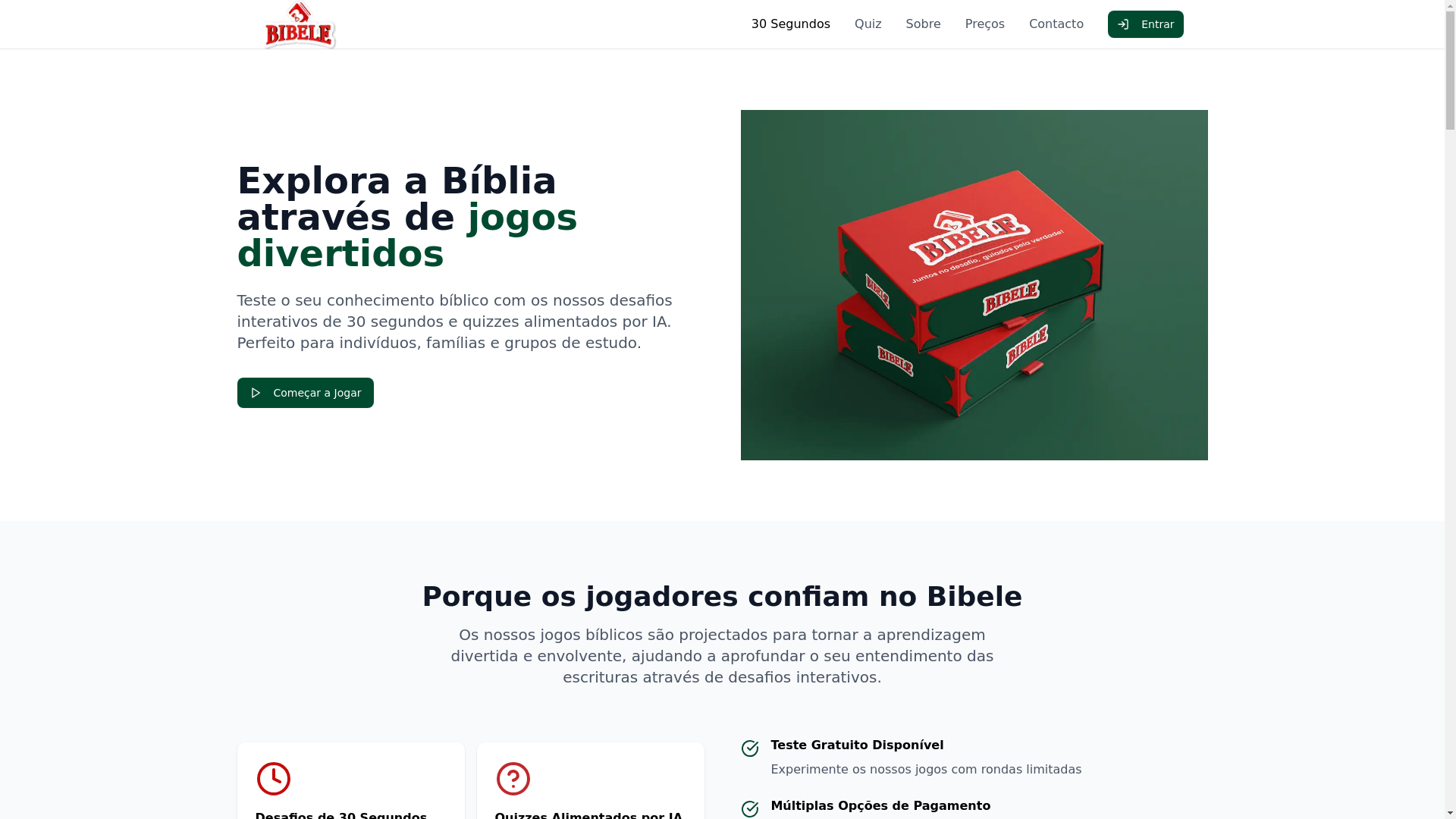 website screenshot of https://bibele.online/