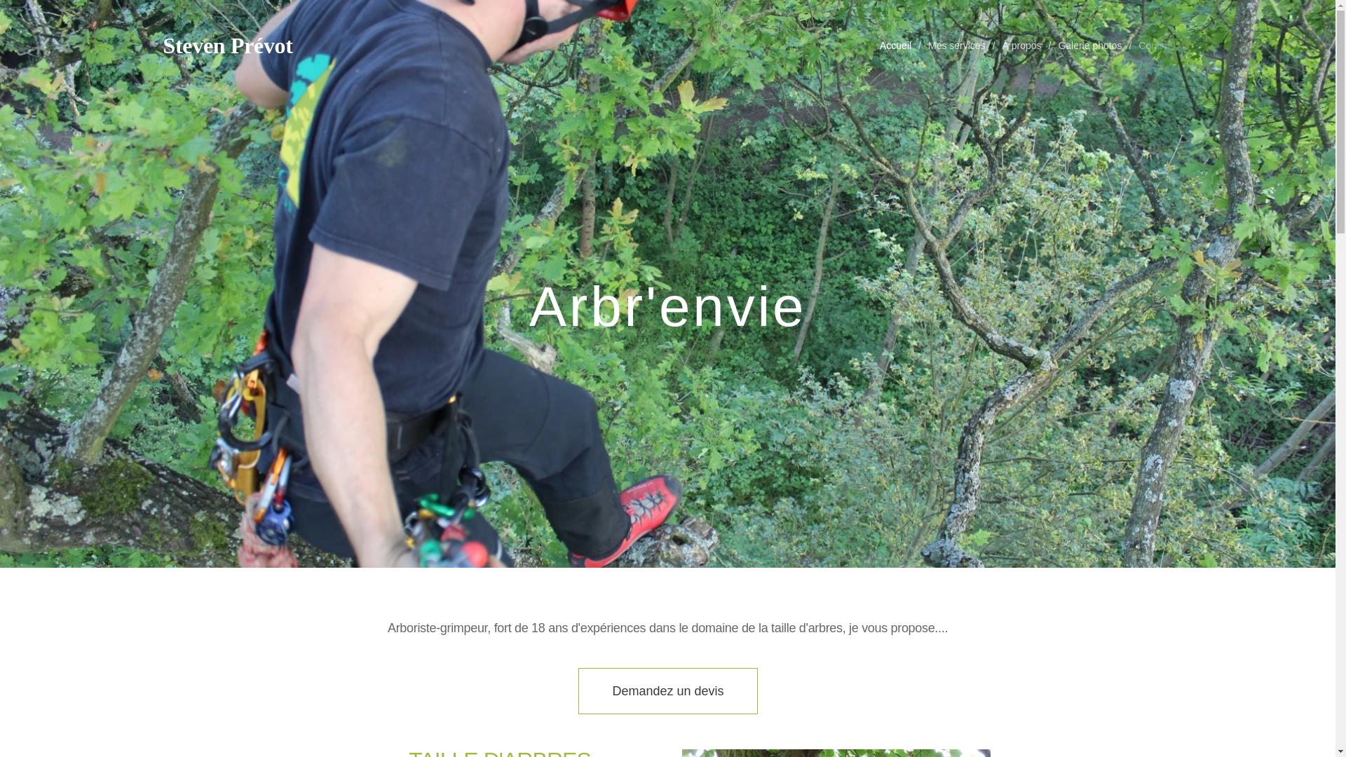 website screenshot of https://arbrenvie.com/