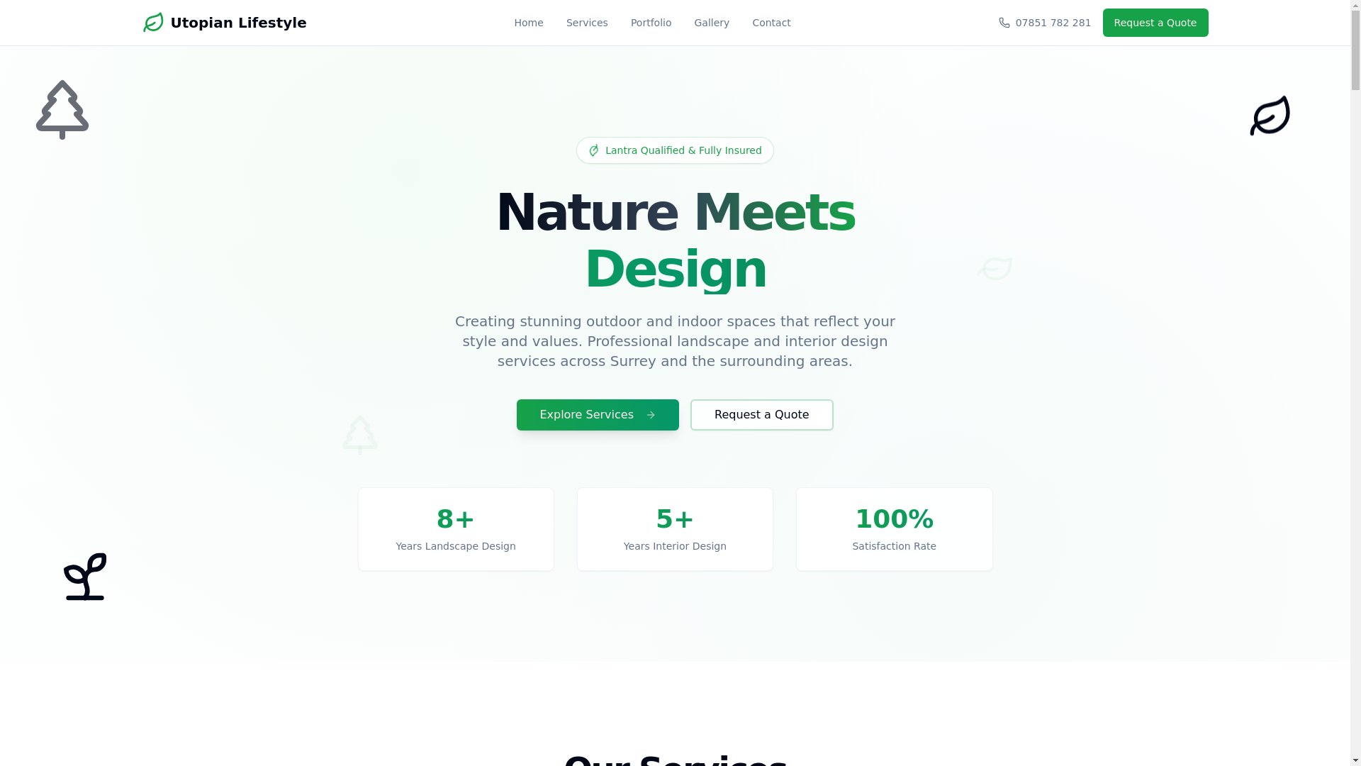 website screenshot of https://utopianlifestyle.pages.dev/