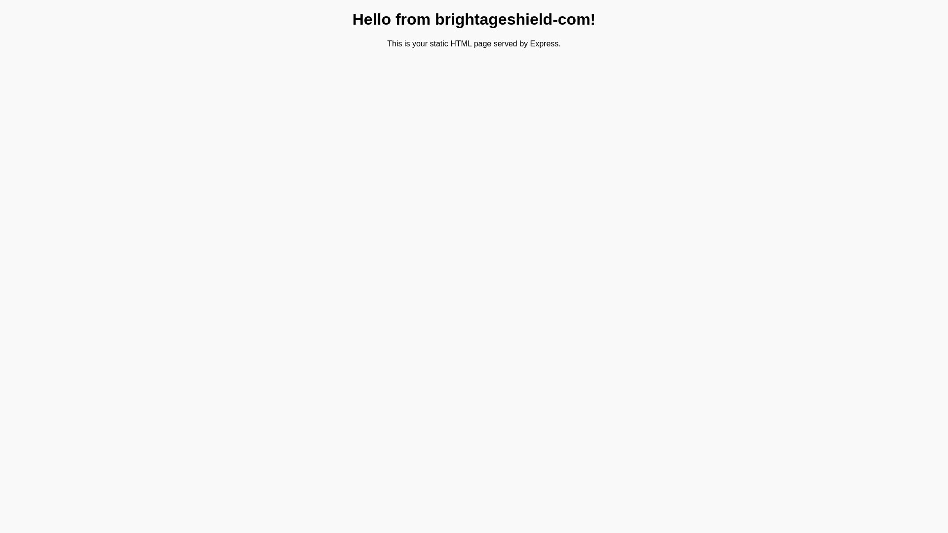 website screenshot of https://brightageshield.com/