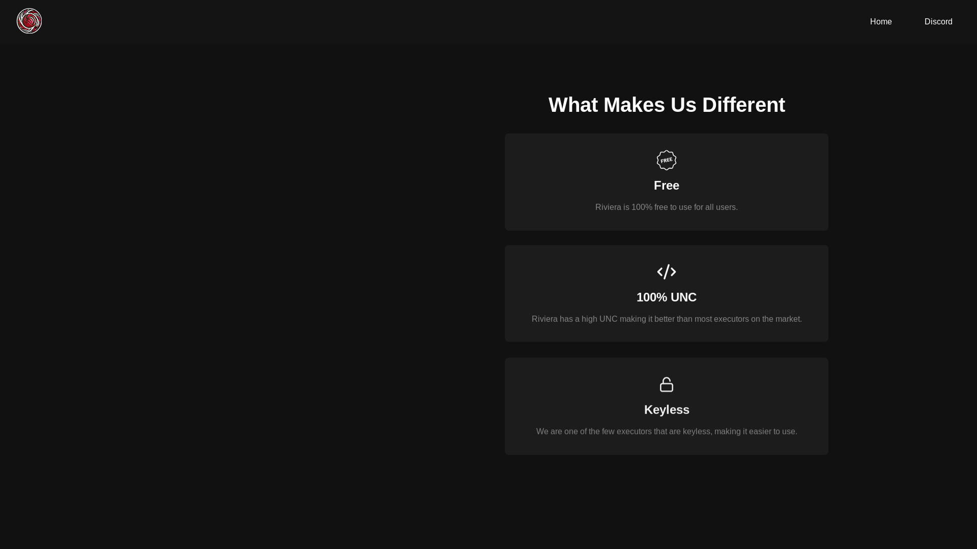 website screenshot of https://getriviera.pages.dev/