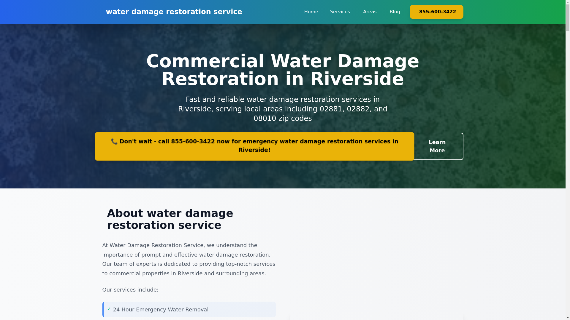 website screenshot of https://commercial-water-damage-riverside.pages.dev/