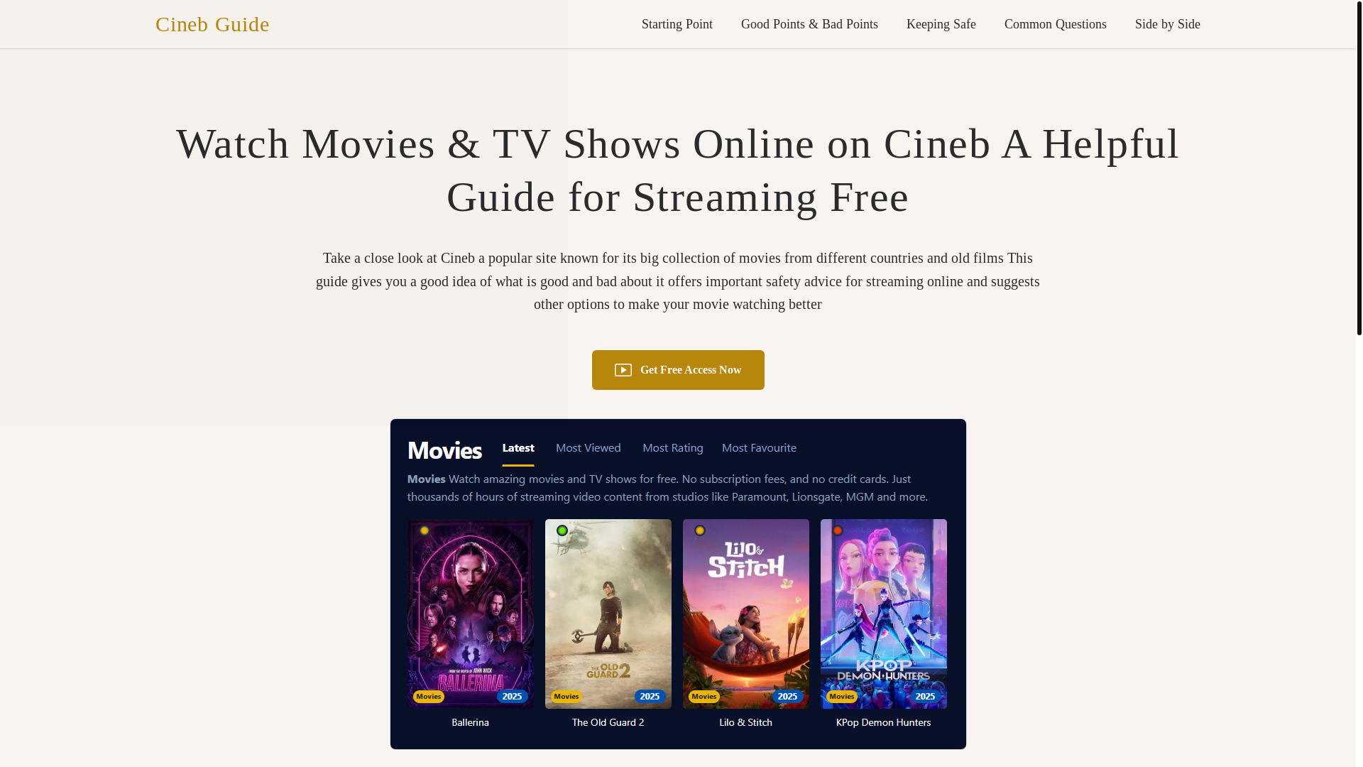website screenshot of https://cineb-t0pr.pages.dev/