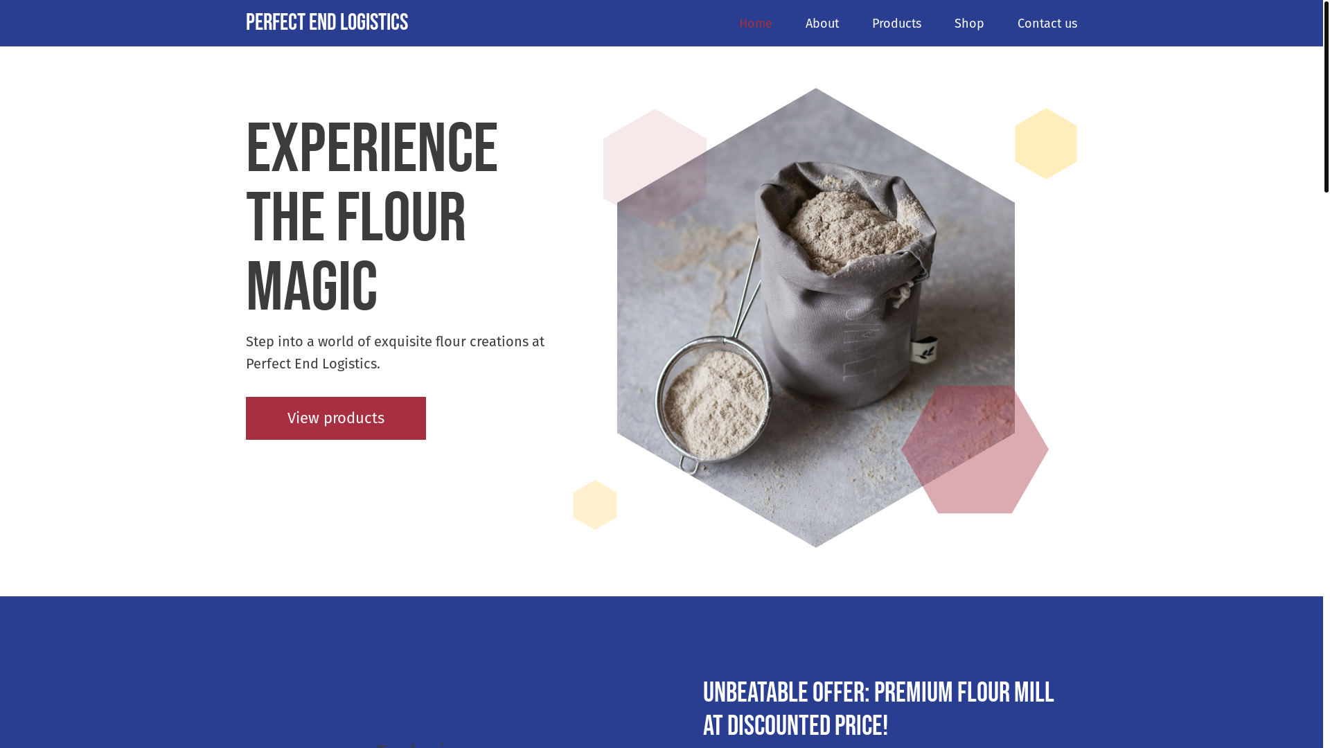 website screenshot of https://perfectendlogisticsltd.com/