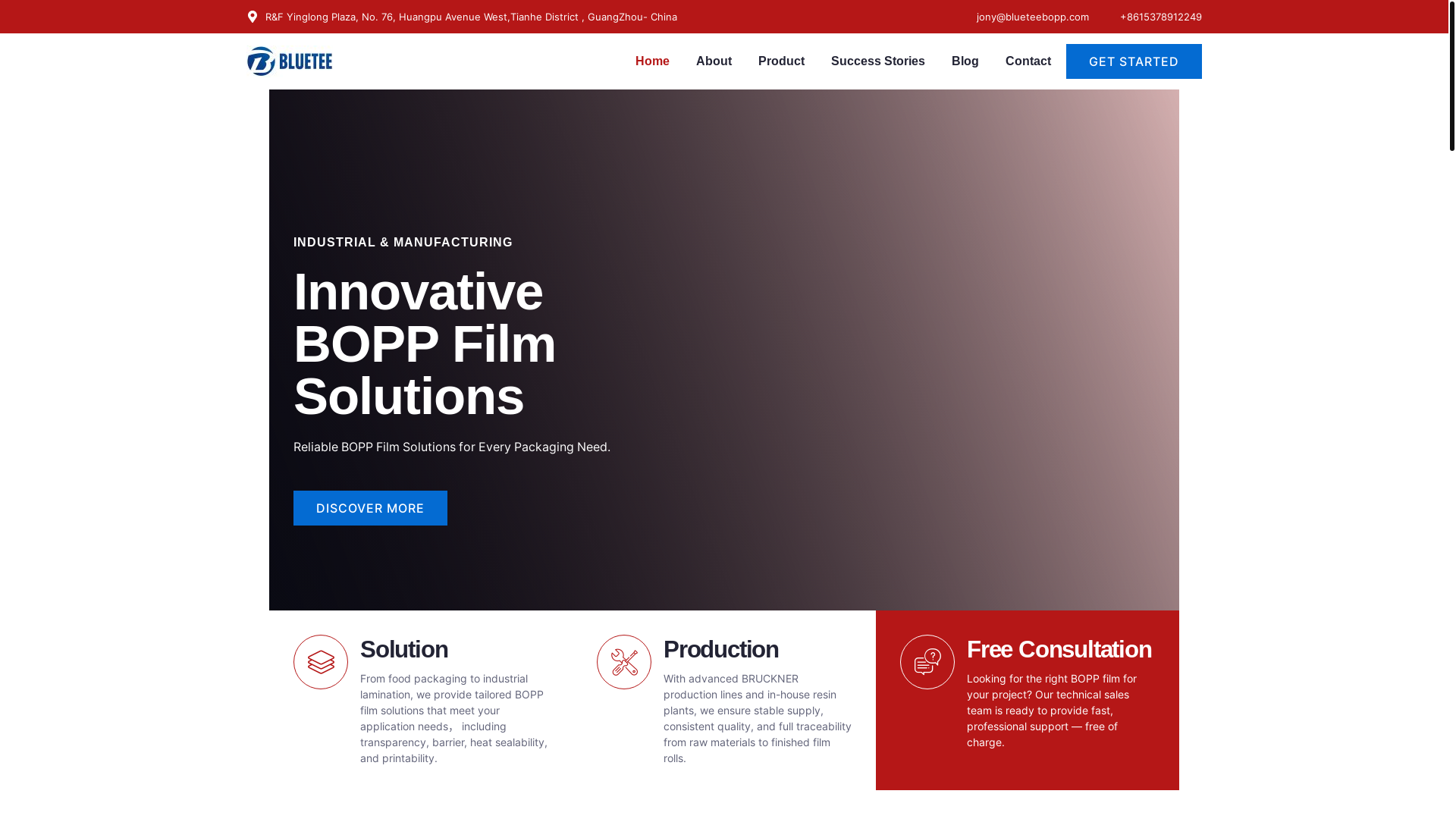 website screenshot of https://blueteebopp.com/
