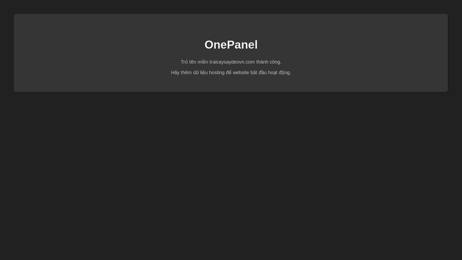 website screenshot of https://traicaysaydeovn.com/
