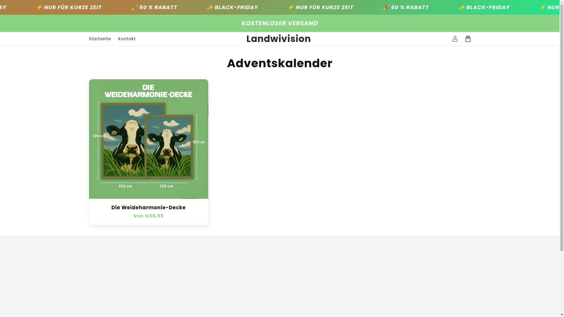 website screenshot of https://landwivision.shop/