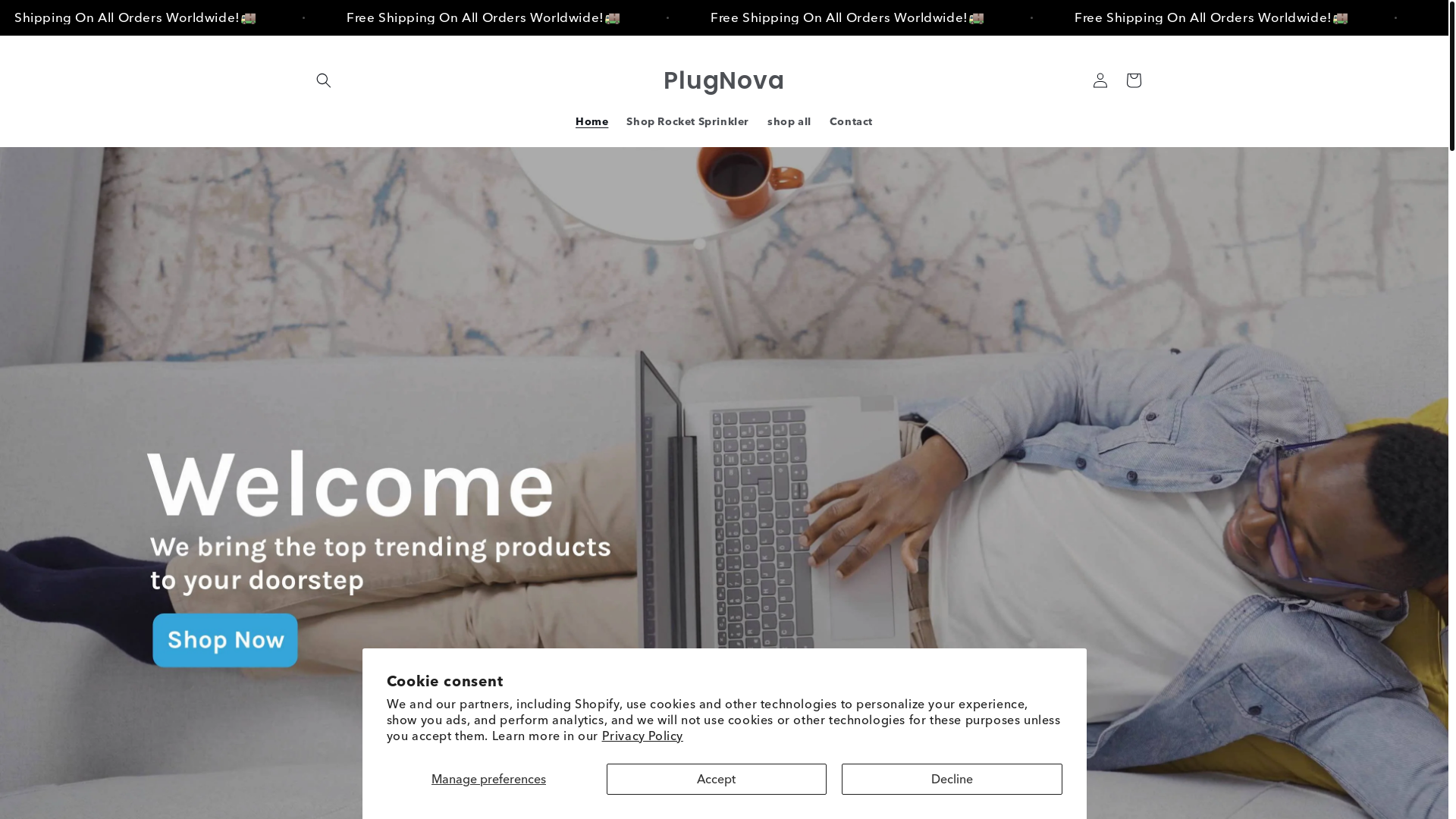 website screenshot of https://plugnovaco.com/