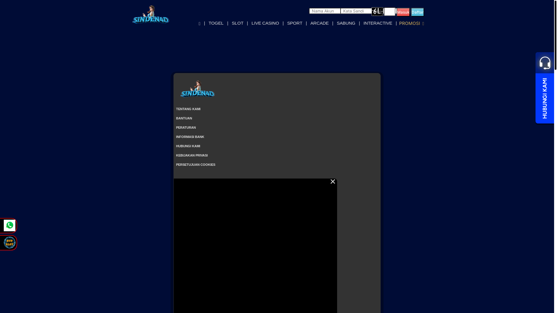 website screenshot of https://seputarsinden.website/