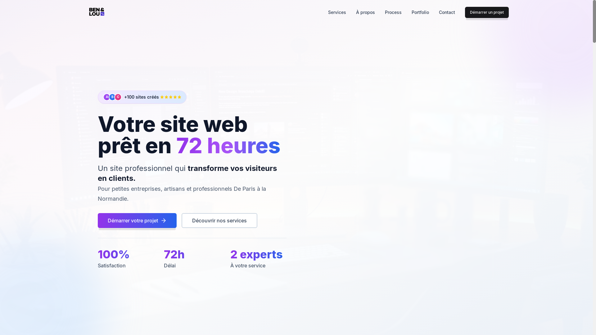 website screenshot of https://benetlou.fr/