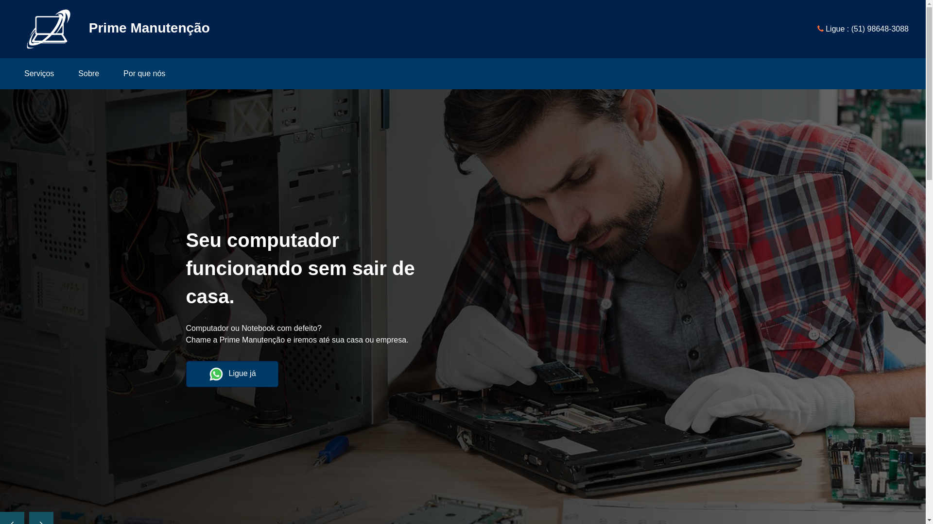 website screenshot of https://xn--pmanuteno-s2a7b.com.br/