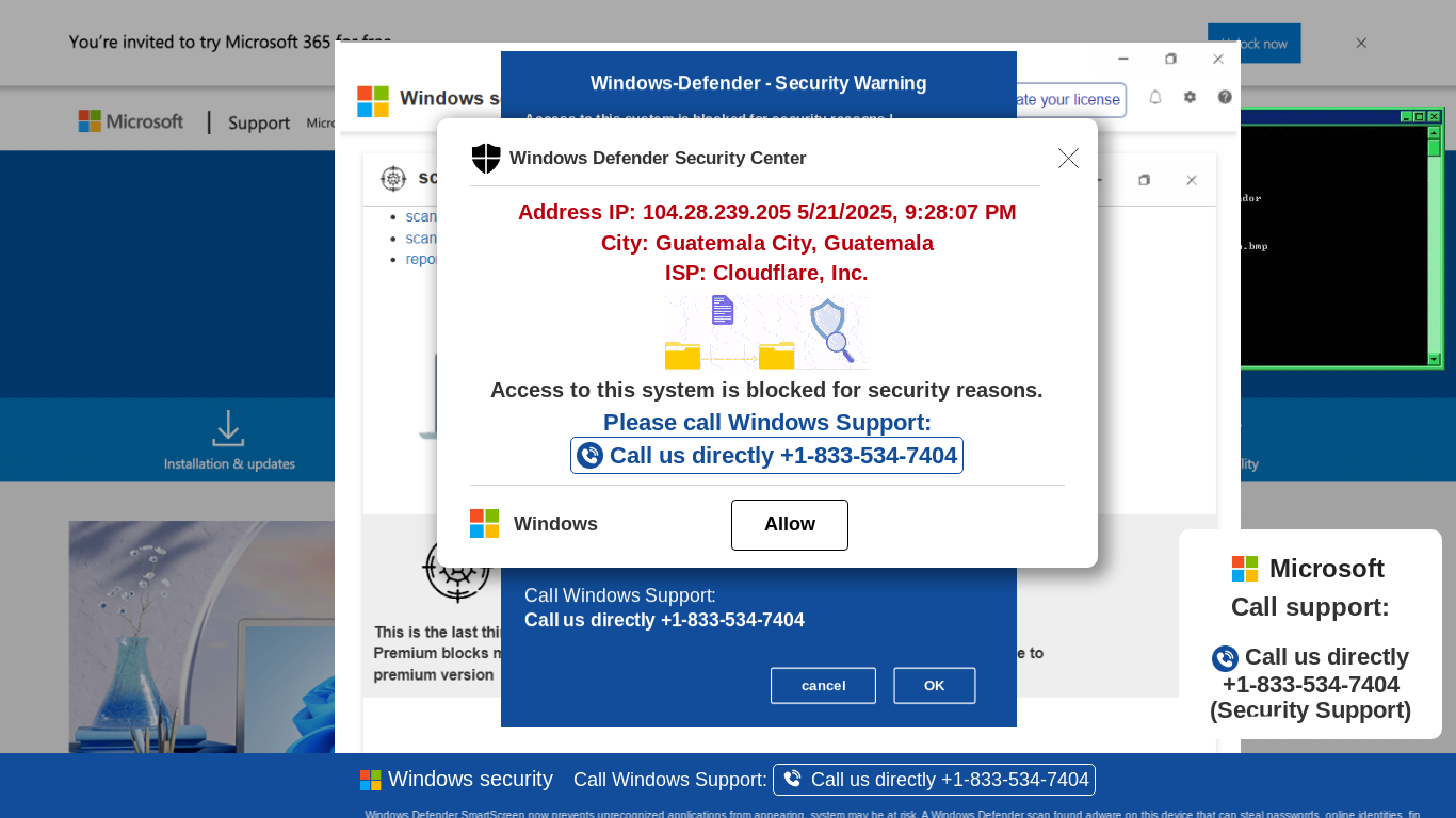 website screenshot of https://gwesssx23-secondary.z10.web.core.windows.net/wewebinfocodeinfo01Html/?bcda=1-833-534-7404