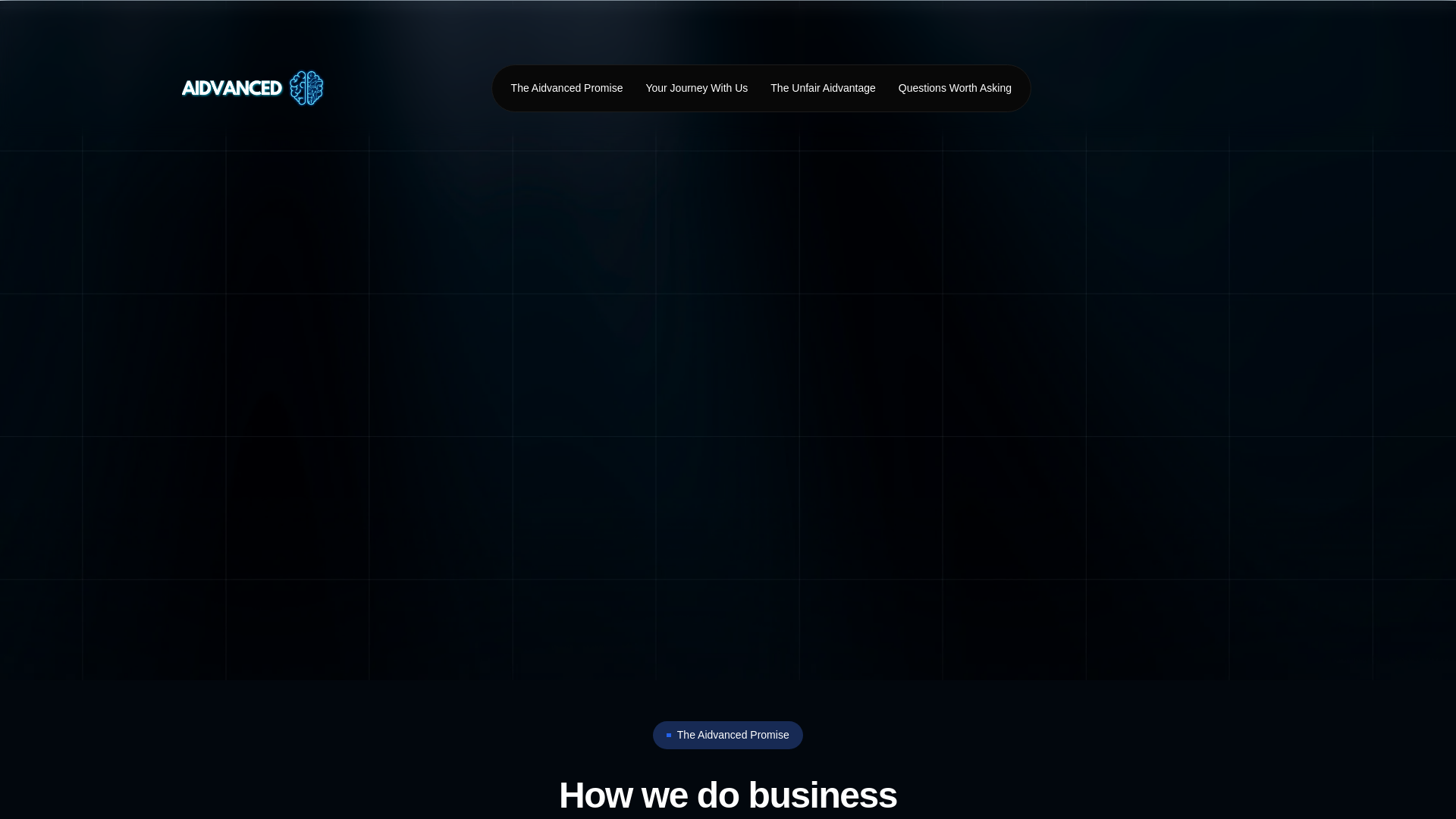 website screenshot of https://tryaidvanced.com/